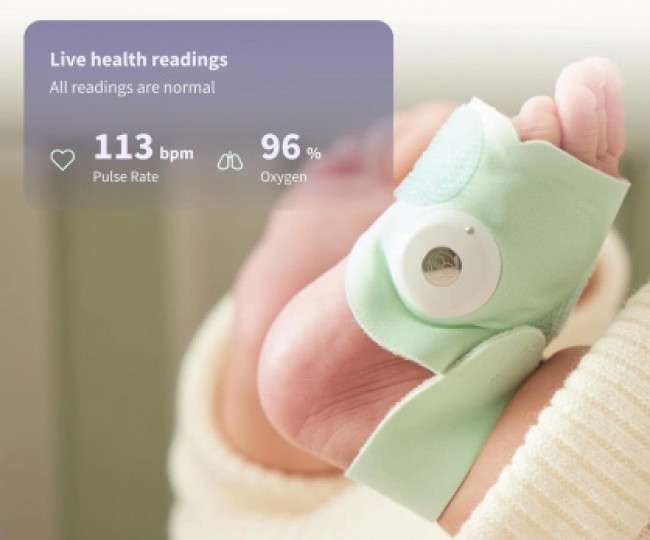 Розумна шкарпетка для немовлят Owlet Dream Sock Mint